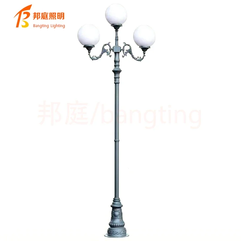 Good Price fashionable waterproofall die-cast aluminum outdoor 3m European antique palace garden landscape lamp garden lamp