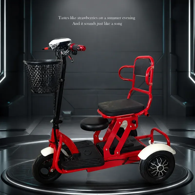 Foldable Electric Tricycle for Elderly and Disabled Long Range Lithium Battery Powered Three Wheel Mobility Scooter
