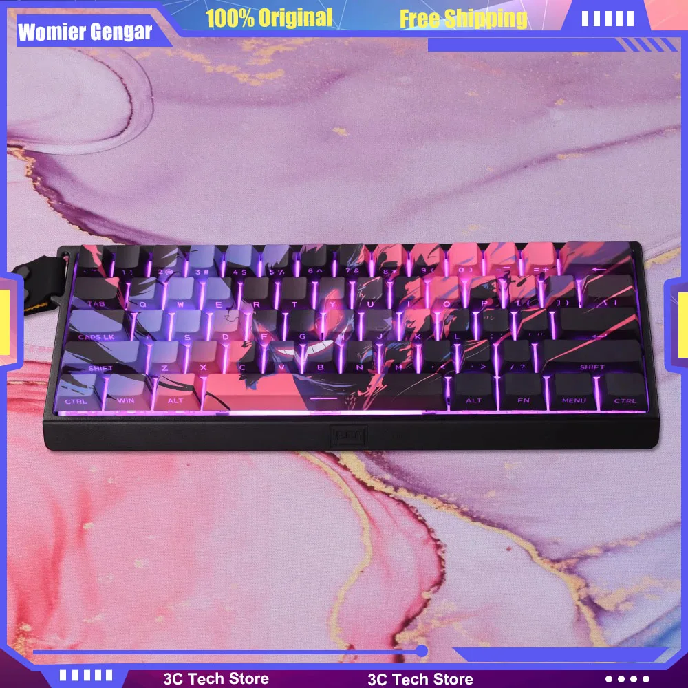 

Womier Gengar PBT Original Profile Thermal Sublimation 134 Key Caps Keycap for Cross Axis Custom Mechanical Keyboard Caps Parts