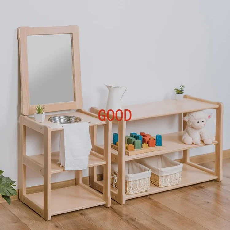 Child Kindergarten  Wash Basin Shelf Toddler Kid Daycare Furniture Waschtisch Facilitating For Child Wash Hands