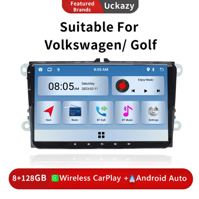 

Android 13 for Amarok Volkswagen Golf 5 6 Polo Passat B6 B7 CC T5 Skoda Jetta Seat Leon Radio Multimedia Carplay GPS Navigation