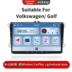 Android 13 dla Amarok Volkswagen Golf 5 6 Polo Passat B6 B7 CC T5 Skoda Jetta Seat Leon Multimedia radiowe Carplay nawigacja GPS