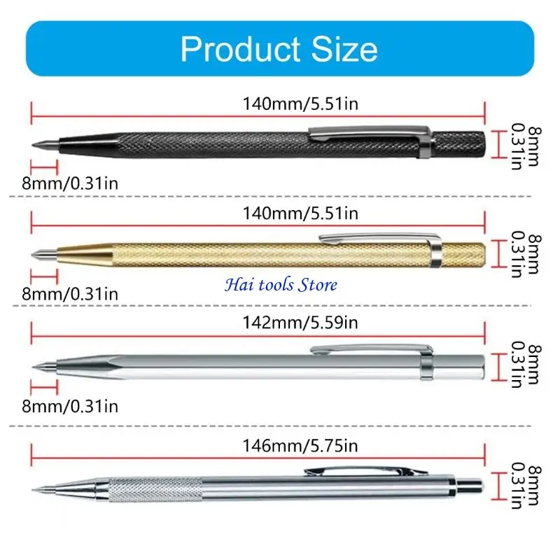 X37E 5 Stück Anti-Rutsch-Griff-Ritzstifte, professionelle Steingravur, Fliesenarbeiten