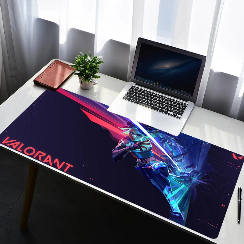 

Mouse Pad PC Non Slip Rubber HD Mousepad Laptop Gamer Cabinet Keyboard Pad Office Computer Gaming V-valorant Desk Neon Mouse Mat