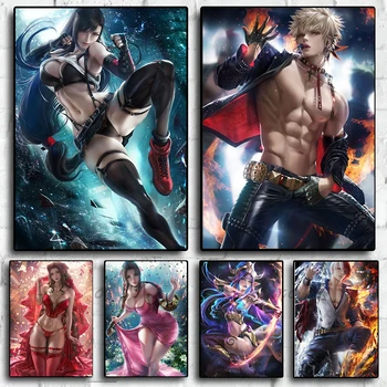 Peinture sur toile d'anime classique pour la décoration intérieure, impressions d'art mural, affiche Rick, Tanza, ahiith, AkJosé, Sagittar, Tpistolet oki