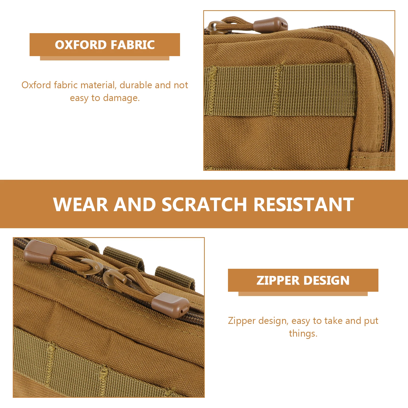 

Simple Tactical Bag Multi-Function Wear-Resistant Oxford Cloth Storage Bag For Hiking Dog Walking Emergency Use Portable
