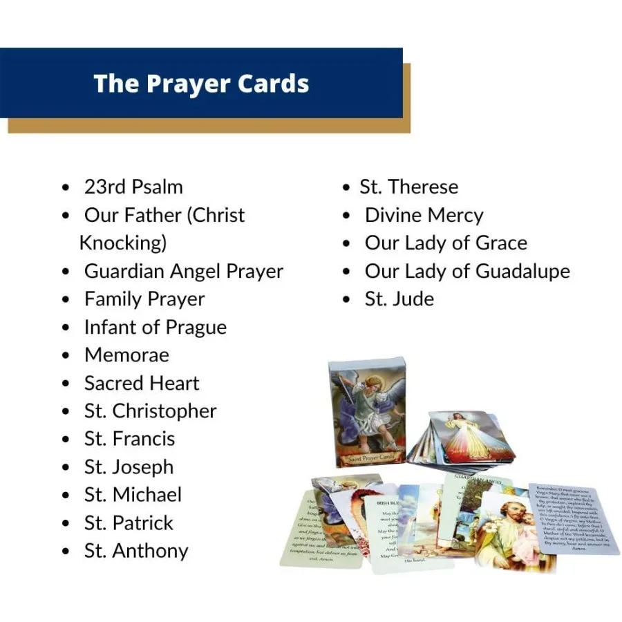 54 قطعة من البطاقات المقدسة المتنوعة تتميز بالقديسين والصلاة الكاثوليكية للعبوة الدينية والانعكاس الروحي والصلاة الشخصية #4