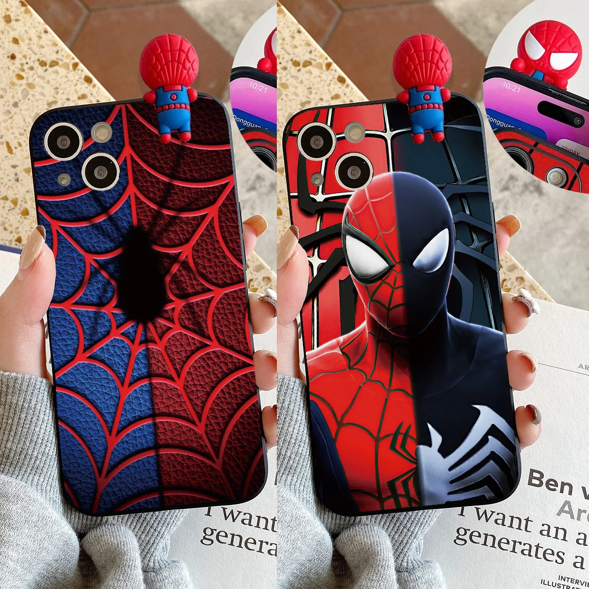 Cute 3D Spider Man Doll Phone Case For Honor X6A X7A X8A X9A X7B X8B X9B 20 10i 50 70 80 90 Magic 4 5 6 90 Lite Cover