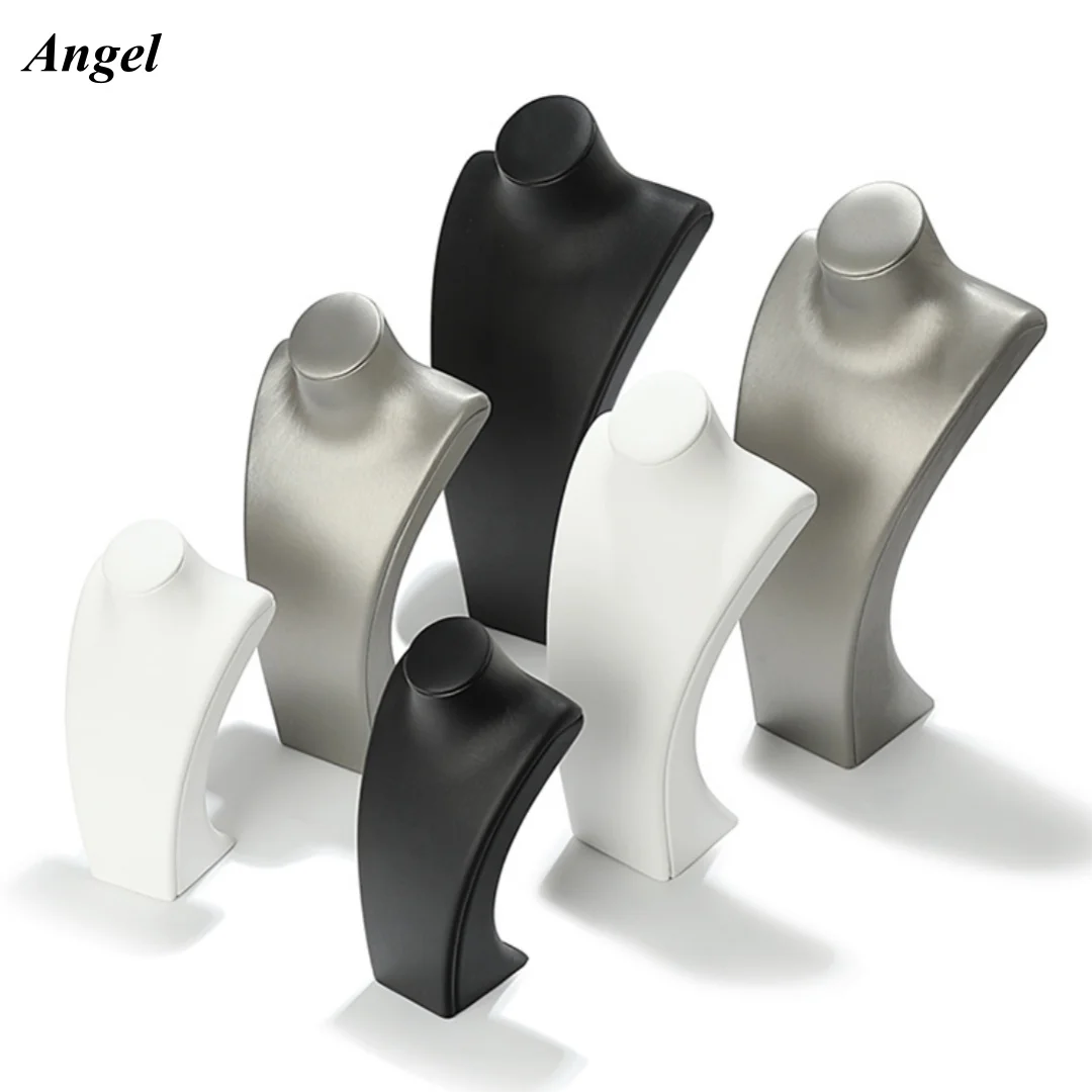 

1Pc Mannequin Bust Necklace Display Rack Jewelry Display Stand Earrings Organizer Holder Necklace Exhibition Display Stand Shelf