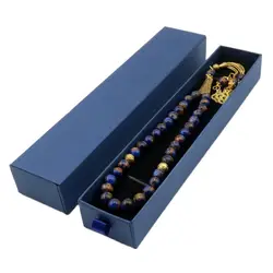 51 99 Beads Tasbih Muslim Bracelet Exquisite Packaging Stone Agate Original Design Jewelry Tasbeh Men's Boutique Gift