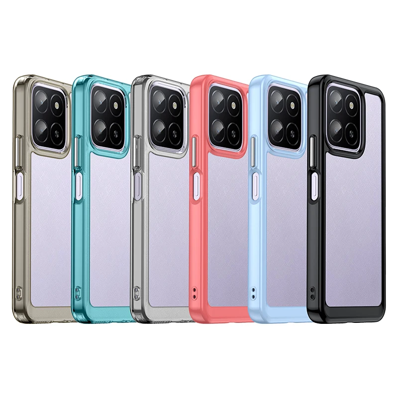 Transparent Colorful TPU Case for Honor X5b Plus X8b X6b 5G X7c Protective Cover Clear Shell Fundas Coque Capa