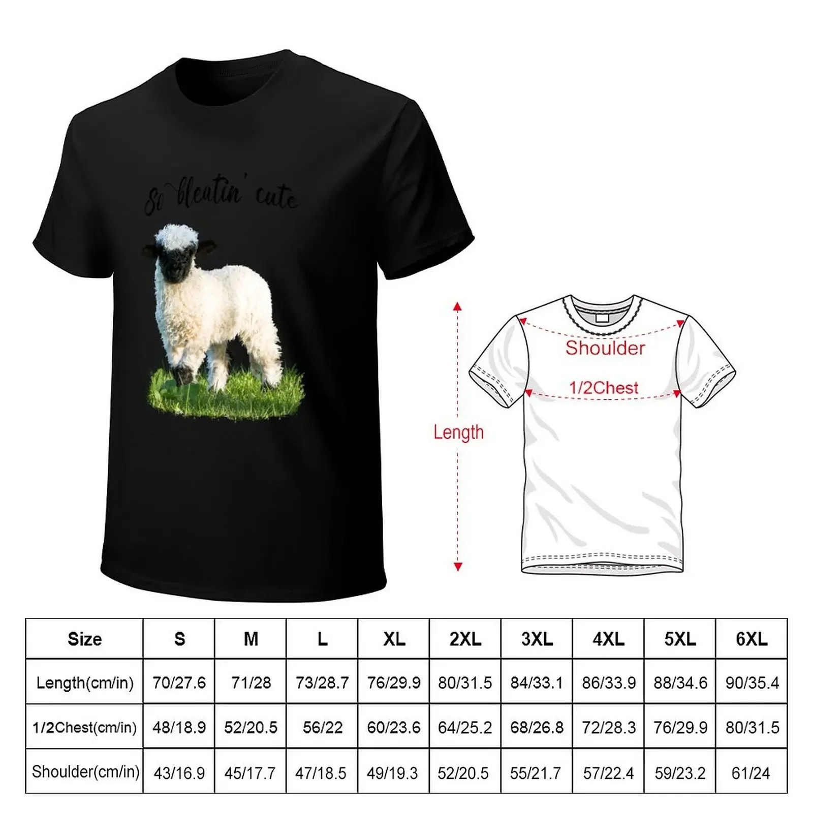 Valais Blacknose Lamb - So bleatin cute T-Shirt summer tops sublime sports fans big and tall t shirts for men