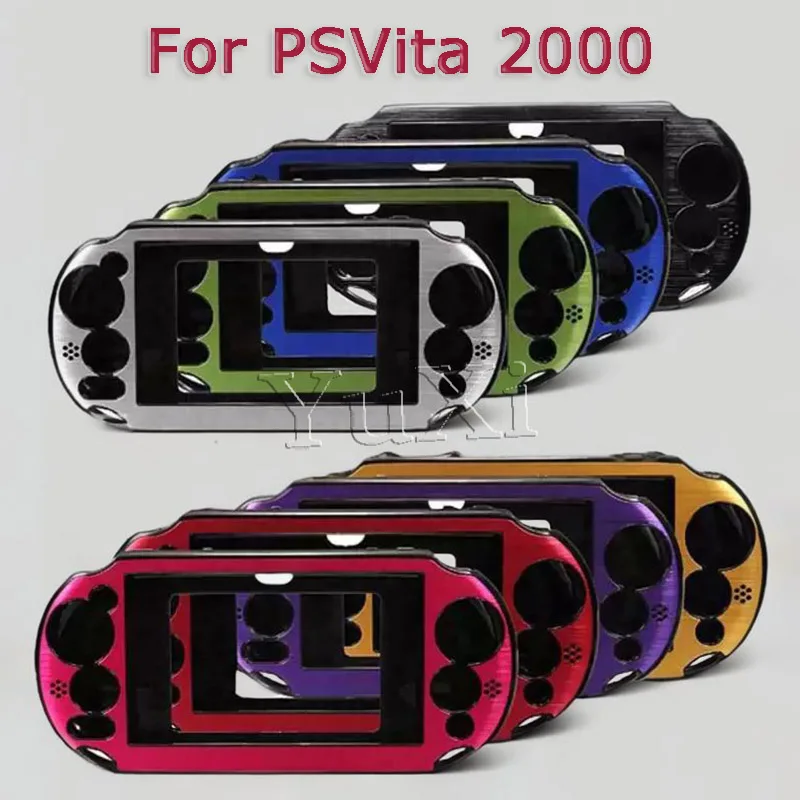 YuXi 1 pieza para PS Vita 2000 carcasa de varios colores funda protectora de plástico de Metal de aluminio para PSV2000 cubierta de protección completa