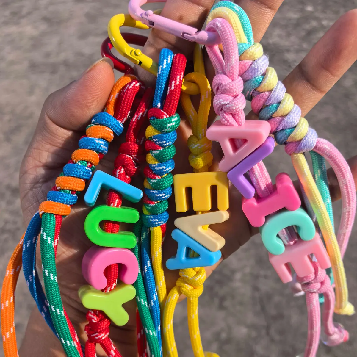 Customizable Hand-Woven Bag Decoration, Colorful Gift