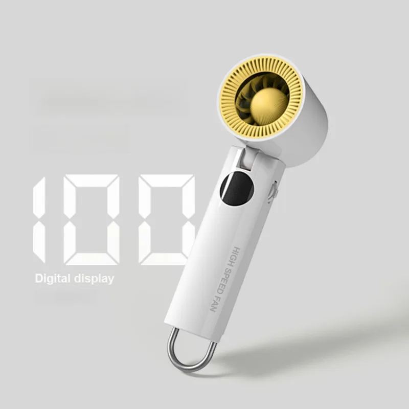 مروحة تربو محمولة باليد 100 سرعات رياح قابلة للتعديل مروحة شخصية صغيرة تعمل بالبطارية مروحة رموش كهربائية