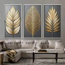 Black Golden Tree Leaves Landscape Poster and Print ,Nordic Style, Wall Art, Canvas Painting For Living Room Home Decor No Frame