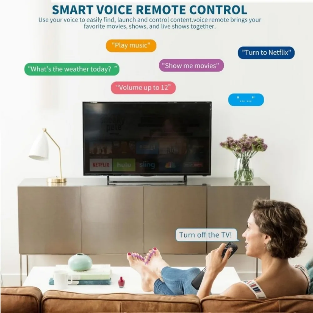 RC813 Voice Remote Control for TCL Google TV QM8/QM7/S5/S4/S3/Q7/Q6/Q5 UHD HDR LED QLED QD-Mini LED Smart TVs(Not for Fire&Roku) - Image 3