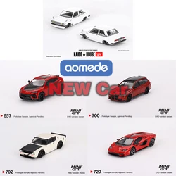 MINIGT 1/64 Kaido House + MINIGT Datsun 510 Street Nismo V2 Lamborghini Urus Mars Metal Alloy Diecast Car Model Boys Toy Gift