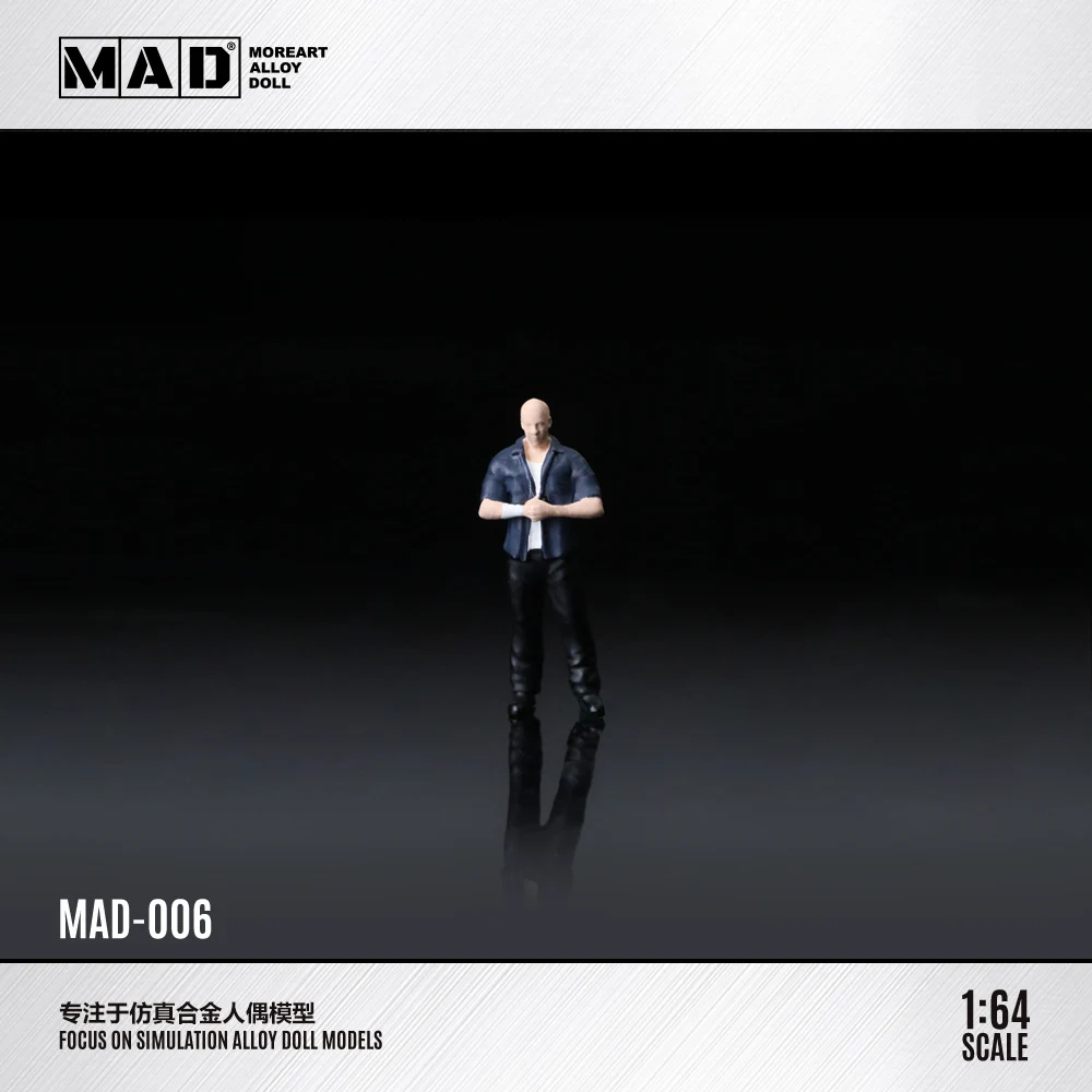 Mehr Art&MAD 1:64 Speed and Passion Theme Legierungsfigurenmodell, Dekoration Figurenmodell für Geschenk-Display-Sammlung