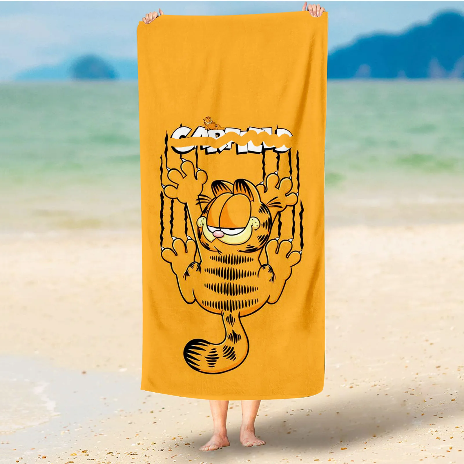 Garfield  Sauna Towels Bathroom Cotton Travel Shower Towel Quick Dry Hand Bath  Items Microfiber