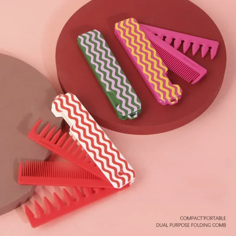 

Многофункциональная складная расческа для волос, портативная расческа с широкими зубьями, масляная головка, парикмахерская, мужская расческа для бороды, карманная дорожная щетка для волос, инструменты для укладки