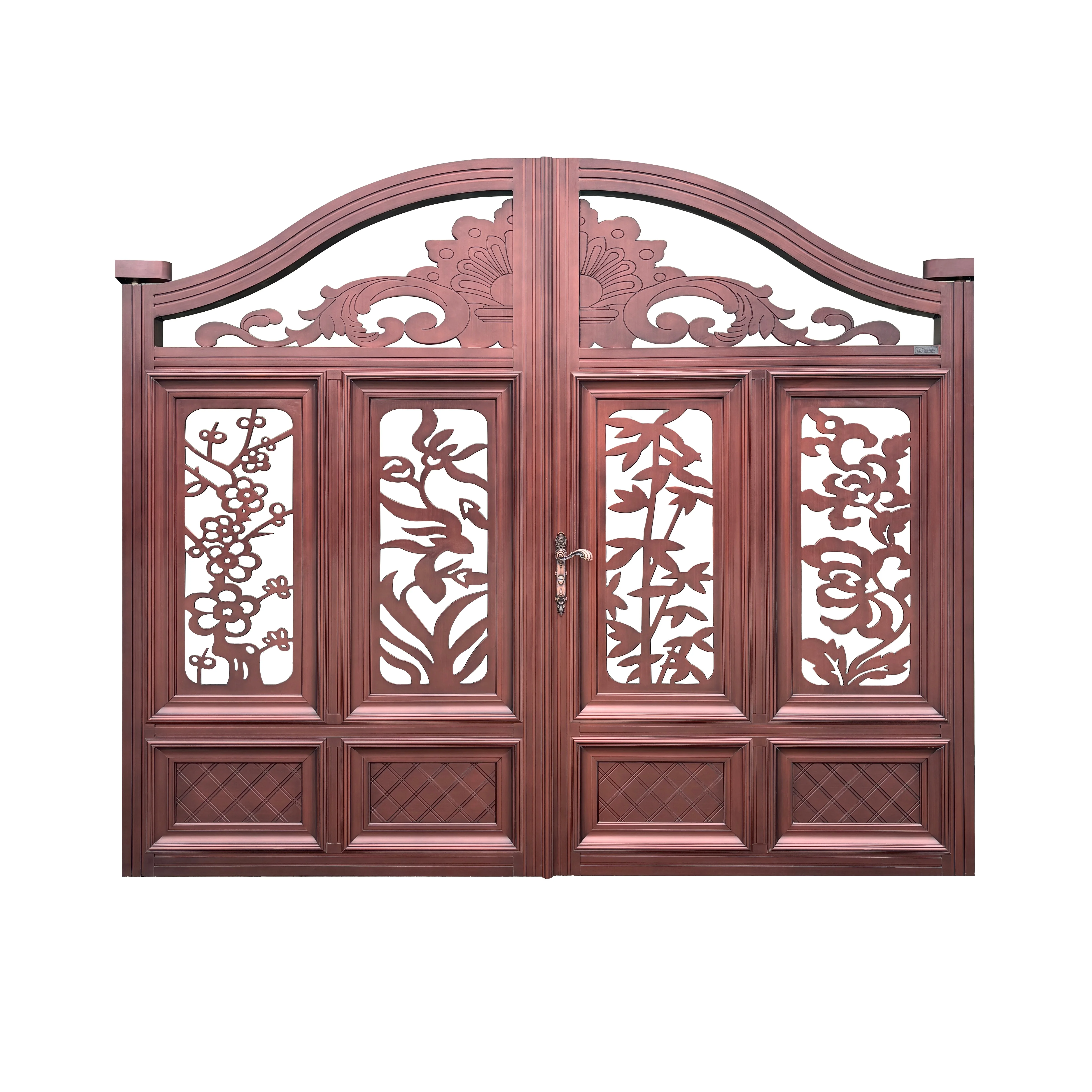 Aluminum Alloy Postmodern Security Gate for Villa & Courtyard Outdoor Use