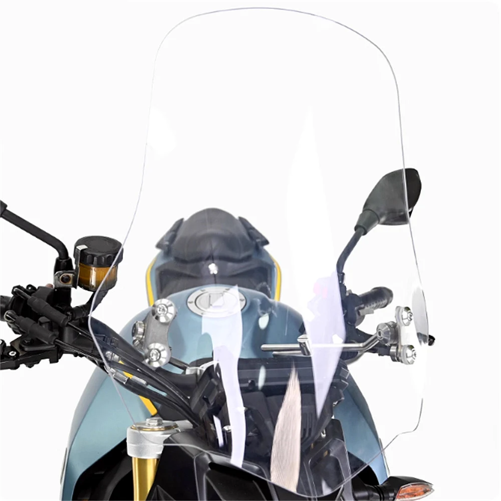 For VOGE 625R Brivido 625 R windshield modification raised front windshield chest protector and rain shield with bracket