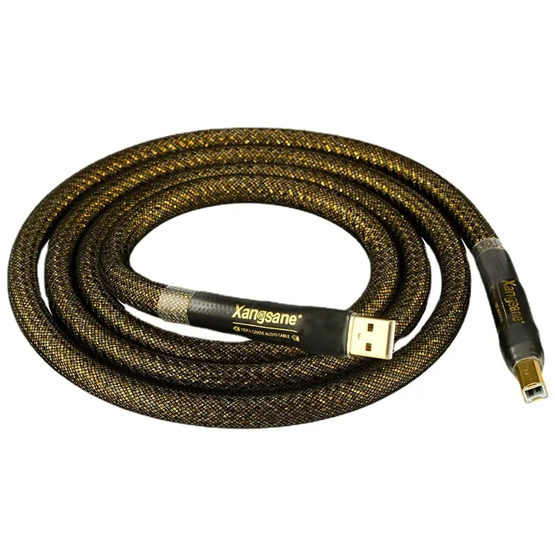 Hi-end Kabel USB OTG Pure Silver 4 * 0.4mm2 Kabel HiFi USB A do B do dekodera DAC Karta dźwiękowa Linia audio