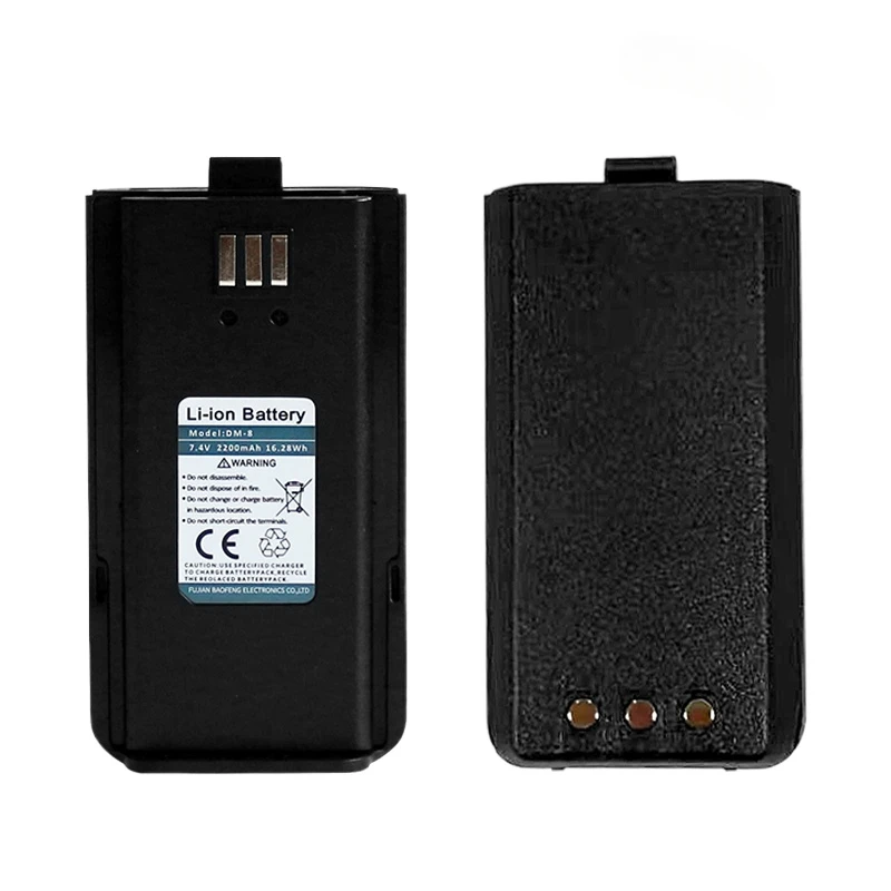 For Baofeng DR-1801 DMR Digital Walkie Talkie Battery 7.4V 2200mAh DM-8 Li-ion Battery For DR-1801UV DM-1801 DM-860 BF-H6