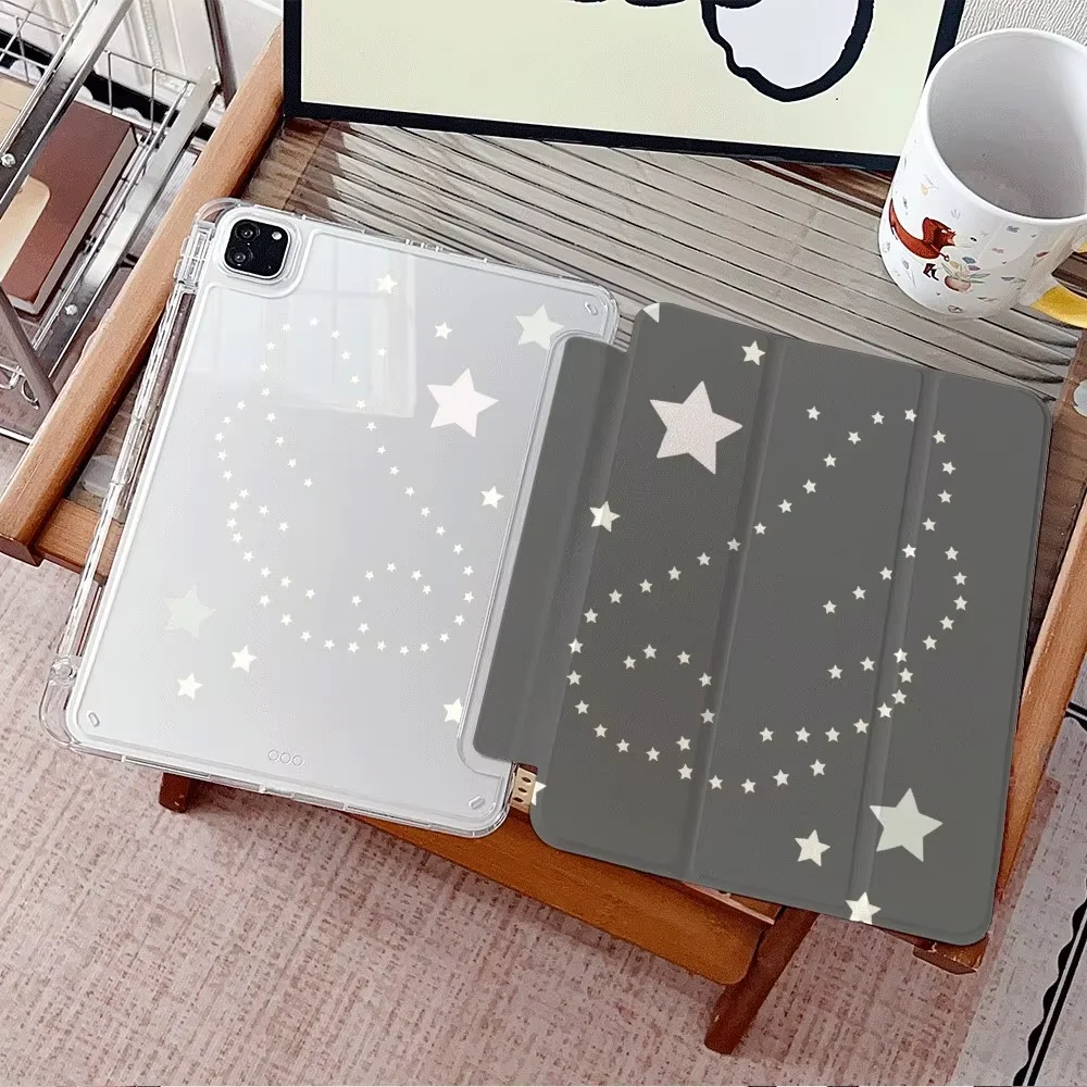 Advanced Grey Wave Point Wings For iPad 11th A16 10 9 8 7 5 Pro 13 11 M5 M4 M3 M2 12.9'' Air  4 3 2 1 Mini 7 6 8.3'' Cover