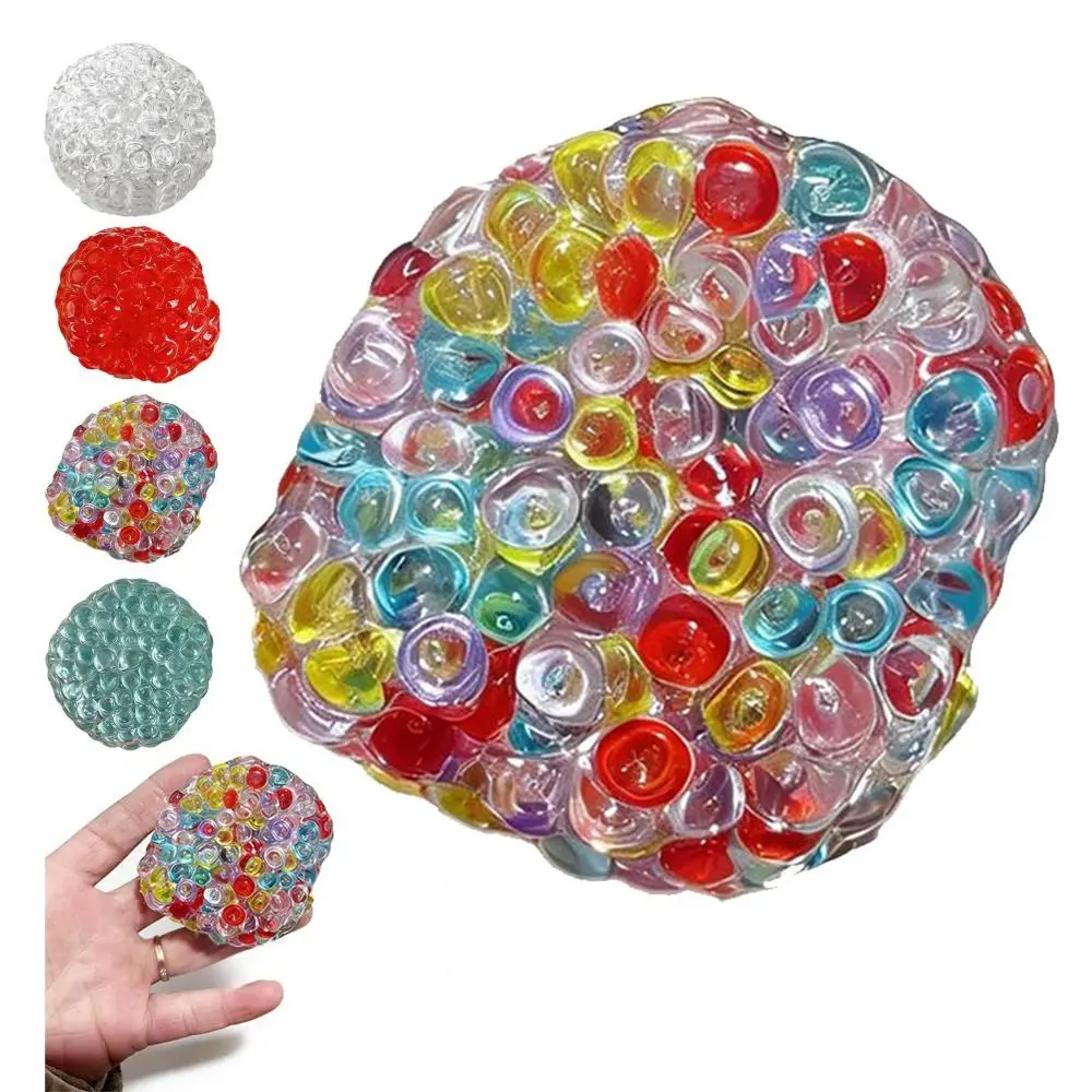 Fashion Super Soft Squeezable Balls Textured Memory Gel Stress Relief Toy Moldable Crunchy Fidget Toys Calming Toys
