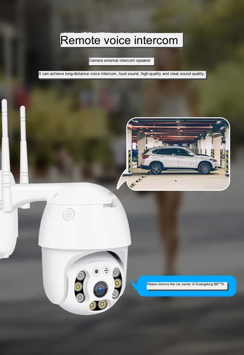 도매 Woosee APP HD WIFI IP 카메라 야외 보안 컬러 나이트 비전 휴대 전화 원격 홈 야외 모니터링