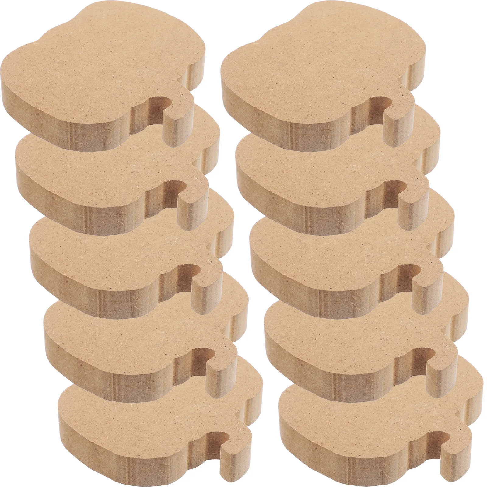 

10 шт. деревянных заготовок в форме тыквы, неокрашенные, для поделок своими руками, самонесущиеся, осенний декор на Хэллоуин, тыквенные украшения для рукоделия