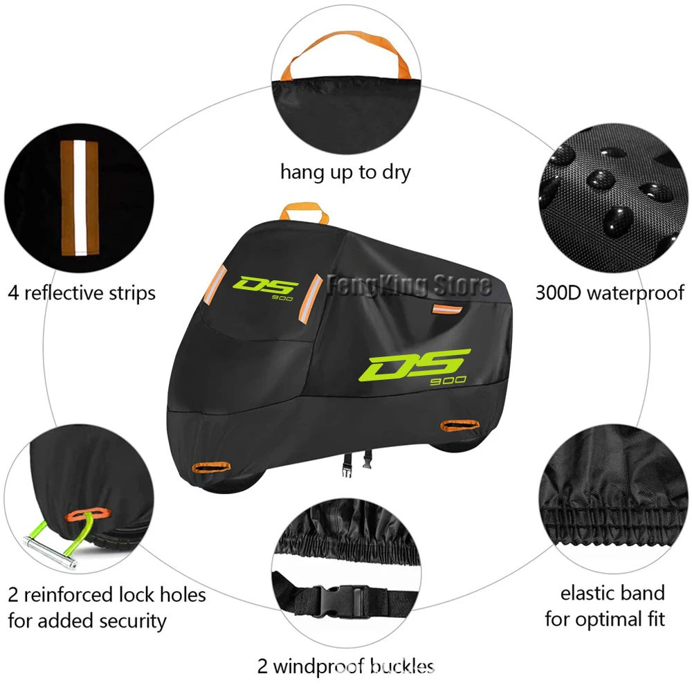 for Voge DSX 900 DS900X 900 DSX 2024 Motorcycle Cover Waterproof Outdoor All Season Dustproof UV Protective Moto Rain Cover