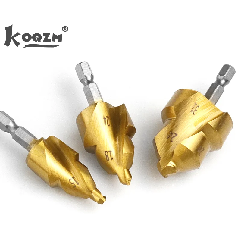 PPR Lifting Stepped Drill Bit Hexagon Shank Water Pipe Connection Tool PVC Pipe Expander Connector 20/25/32mm