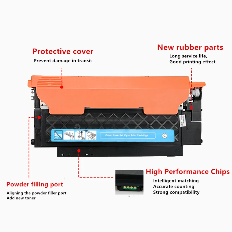 117a Toner Cartridges For HP MFP179fnw 178nw 150a 150nw w2070a w2071a w2072a w2073a printer color Toner Cartridges With Chip