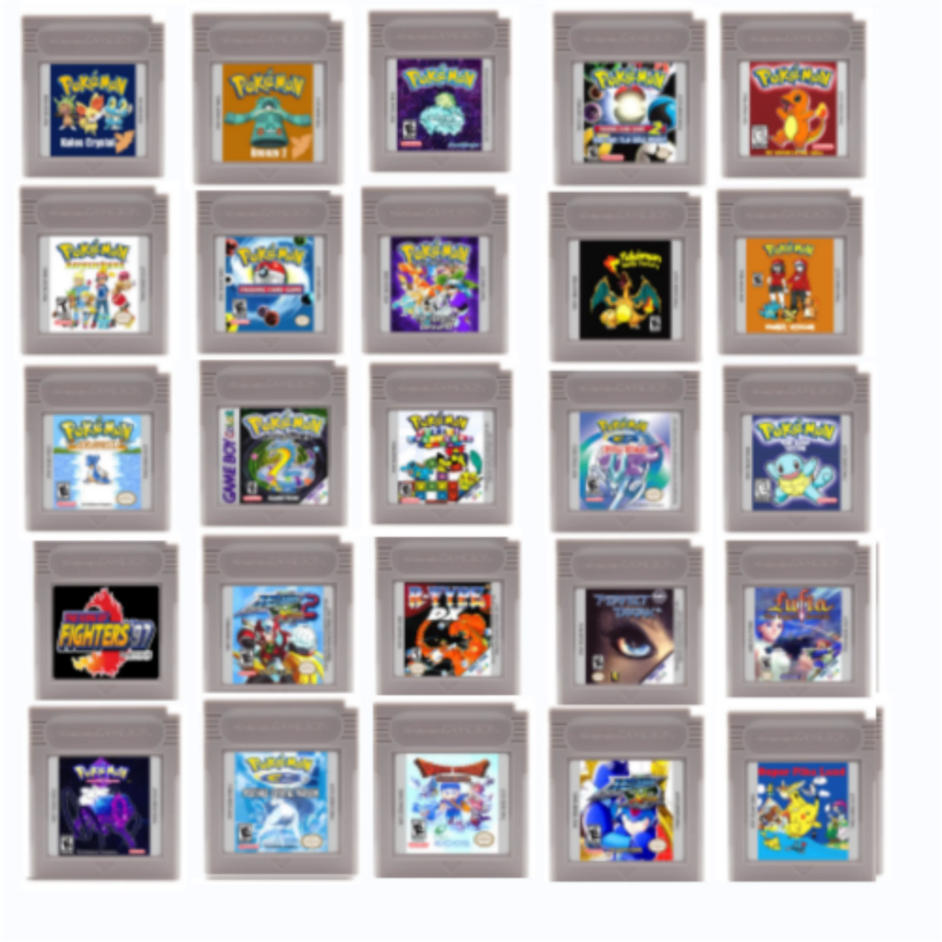 

Картридж для видеоигр GBC, 16-битная игровая карта, синий Kaizo Dark Energy, пинбол, рождественская призма, виноградная коллекционная карточная игра