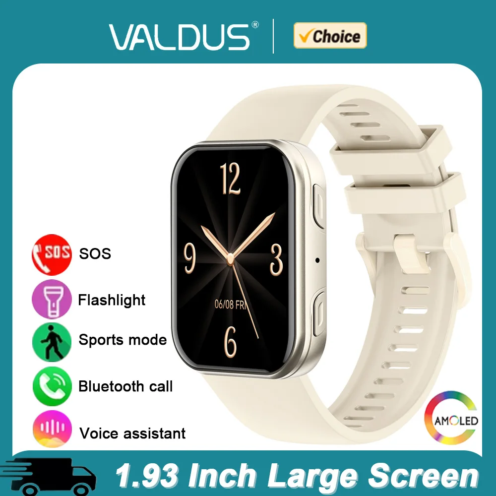 

VALDUS VS30 Pro Smartwatch Man Woman Waterproof SOS BT Call AMOLED Fitness Sports Long Battery Life Smart Watch For Android IOS