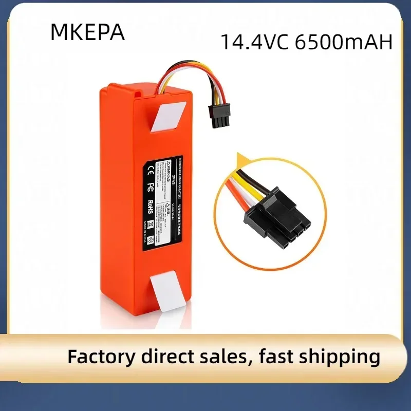 Kepah 14.4V 6500Mah Li-Ion Batterij Robot Stofzuiger Onderhoudsonderdelen Roborock S50 S51 S55