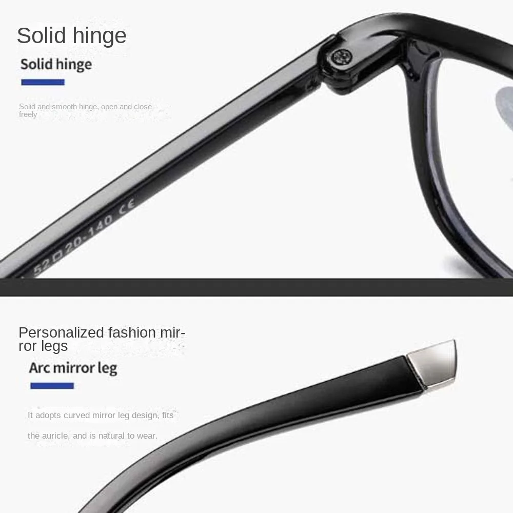 

Short Sighted Spectacles Nearsighted Glasses Square Eyewear Vision Care Computer Eyeglasses Black Purple Grey Lightweight