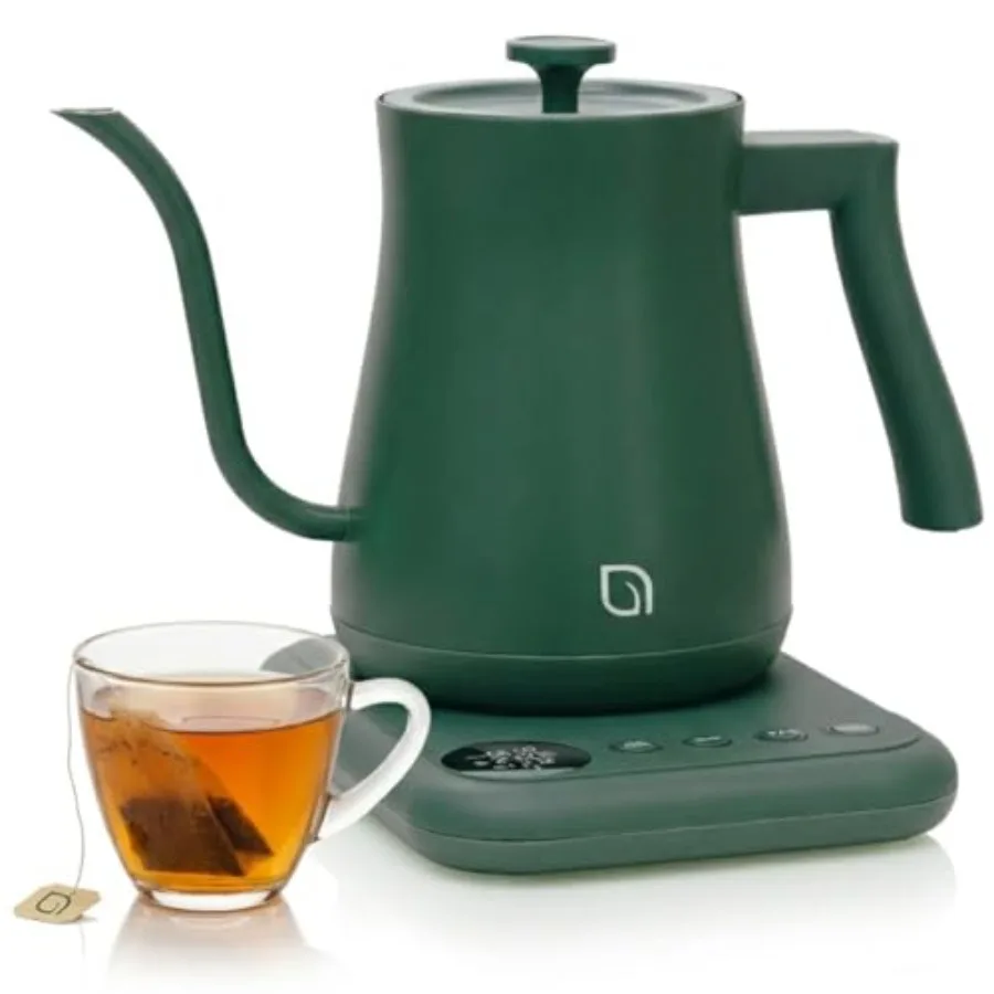 

ECO SERIES Gooseneck Electric Kettle with 5 Temperature Presets and Keep Warm Feature 1L Pour Over Kettle for Coffee and Tea 12