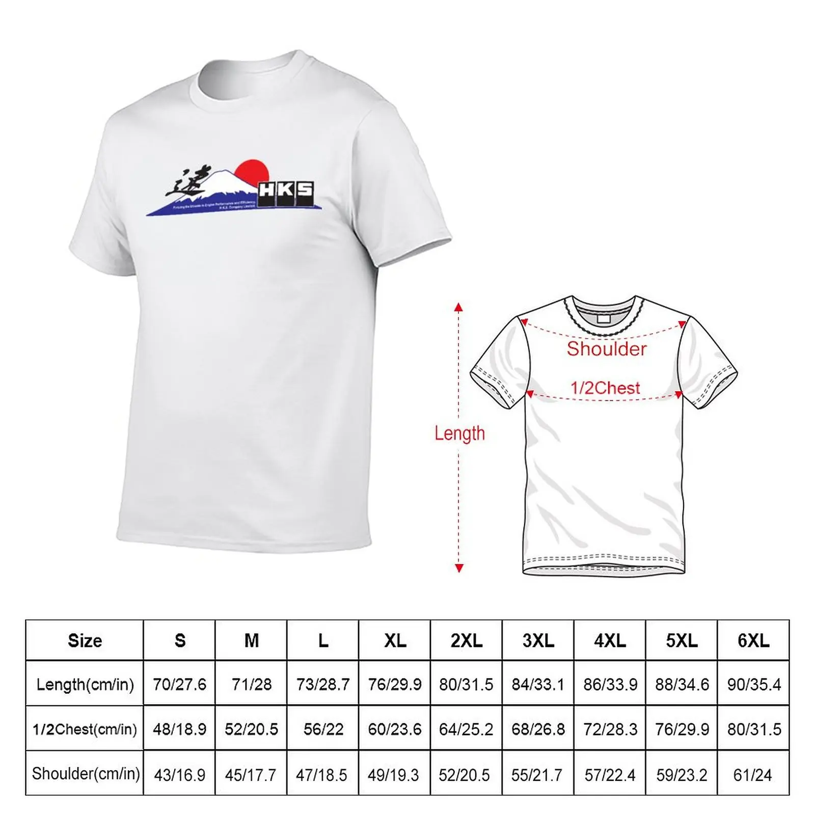 HKS Fujiyama T-Shirt Worker Basic Short Sleeve Tee