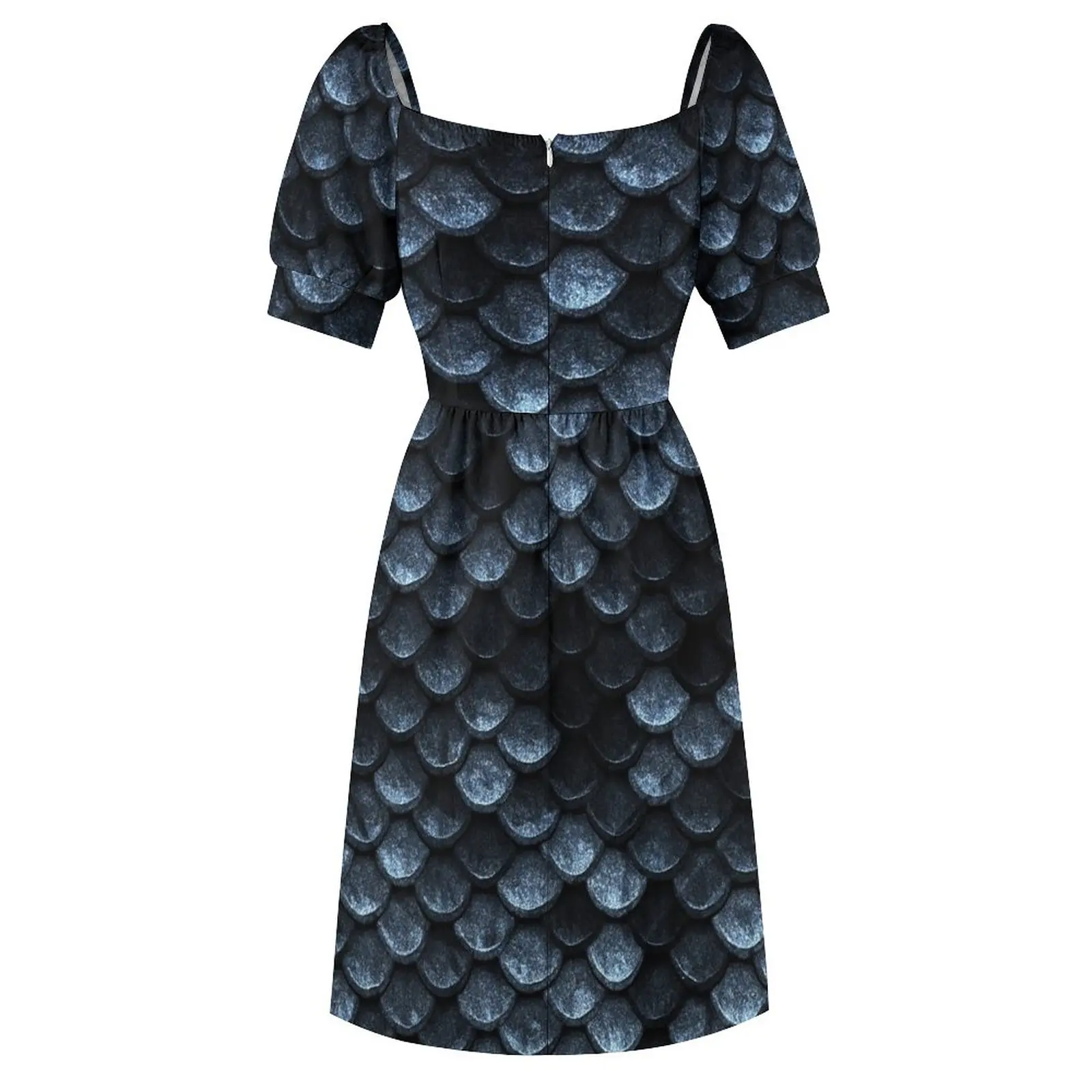 Mermaid Fish Scales Deep Shade of Blues Dress Woman dresses dress women elegant luxury Women's summer skirt