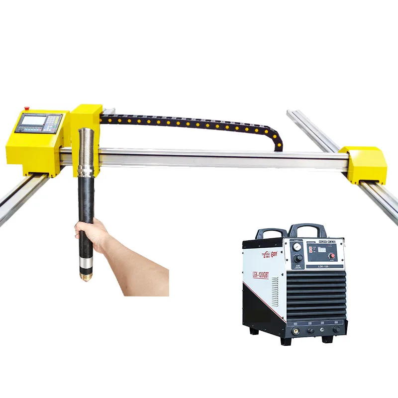 Cost Effective Portable Plasma Cutting Machine Bilateral Tracks Aluminium Brass Steels Herocut Black Wolf Screw Lifter