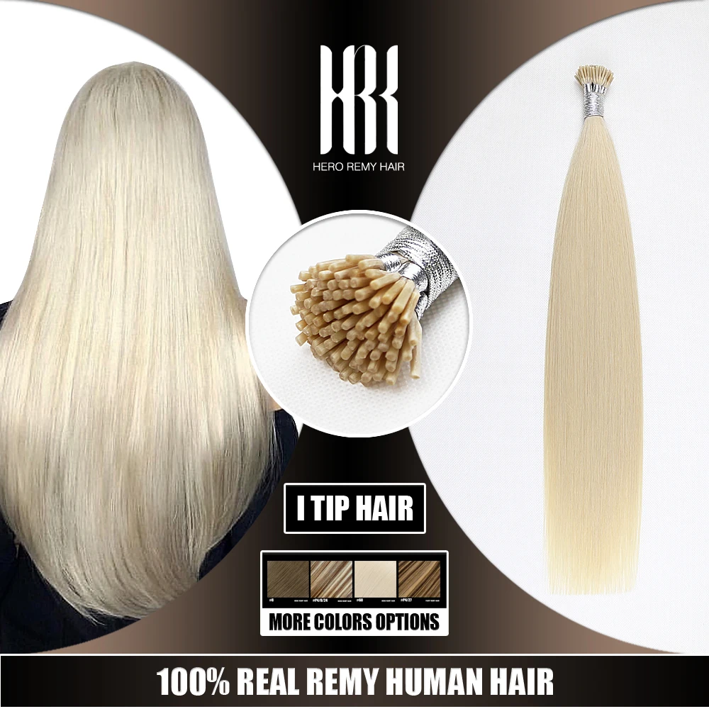 

I Tip Hair Extensions Real Remy Human Hair Pre Bonded Micro Beads Hair Capsules Microlink Capsules Hair 16-22 Inch 0.7g/strand