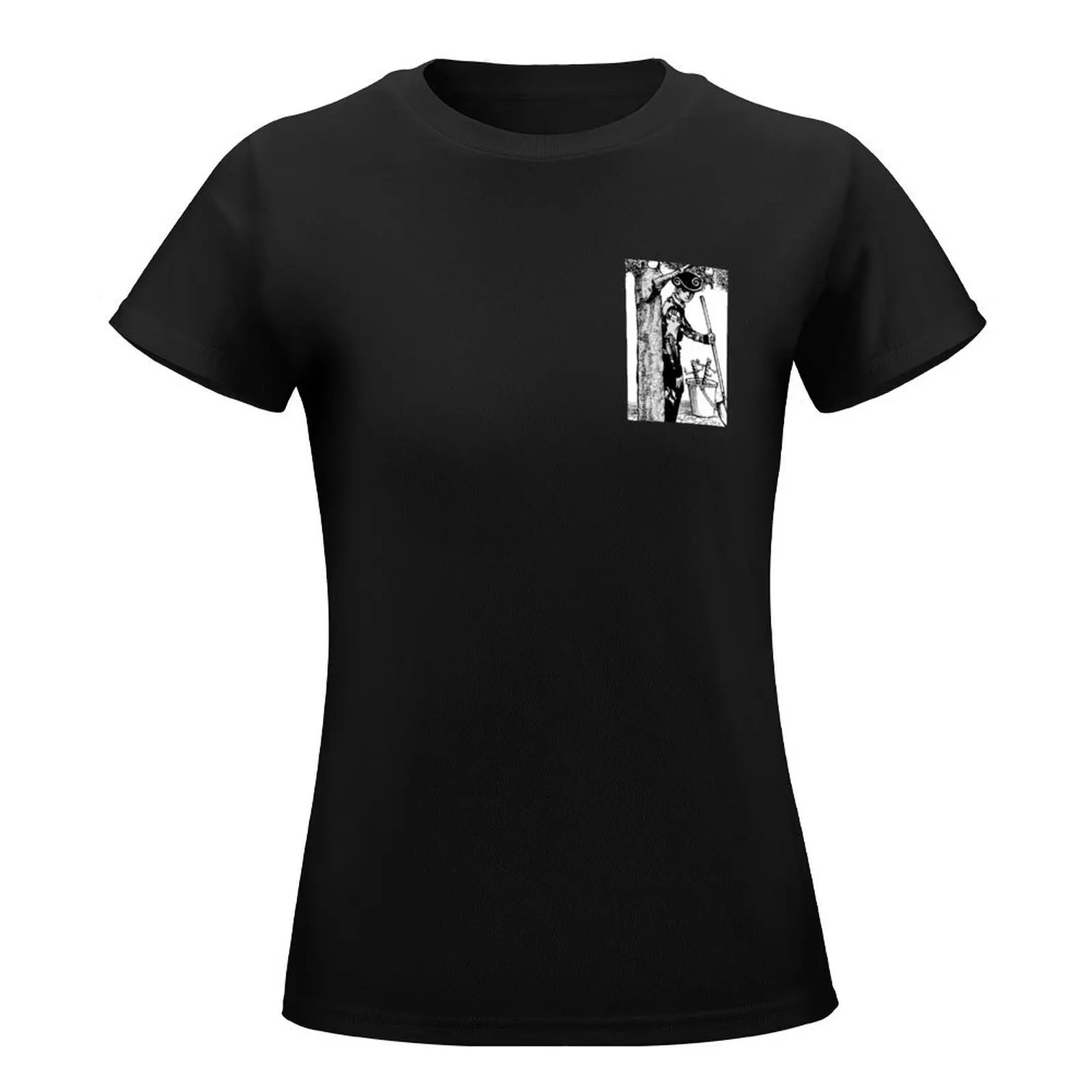 Tooru feminino com uma pá, Camisetas extragrandes engraçadas, Tops bonitos, Workout T-shirts