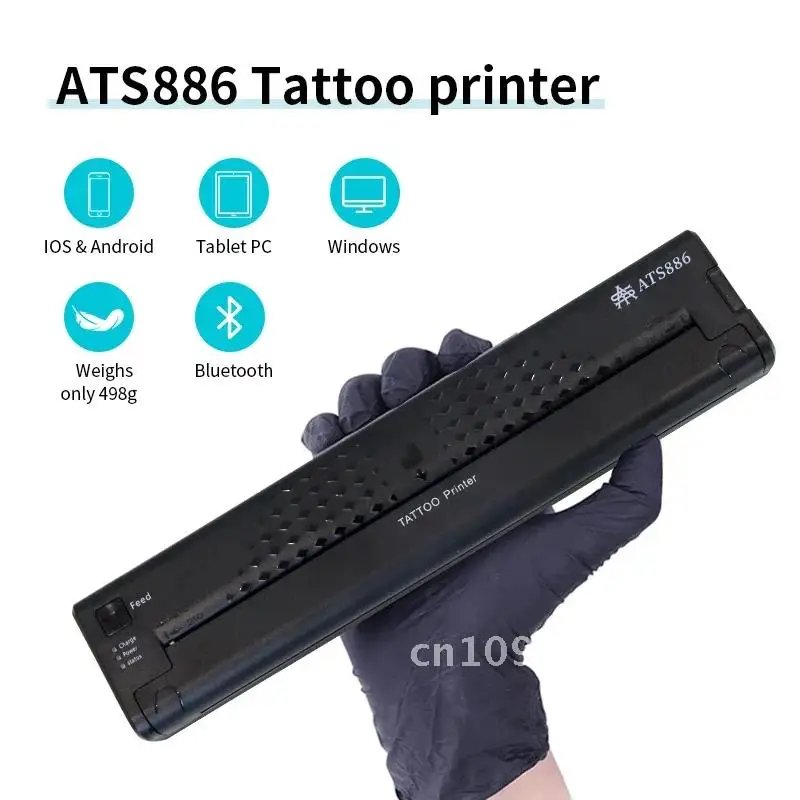 Tattoo Stencils เครื่องพิมพ์แม่แบบเครื่องพิมพ์ Mini Hot เครื่องถ่ายเอกสาร Tattoo แบบพกพา Transfer Tattoo อุปกรณ์เครื่องวาดชุดแม่แบบ