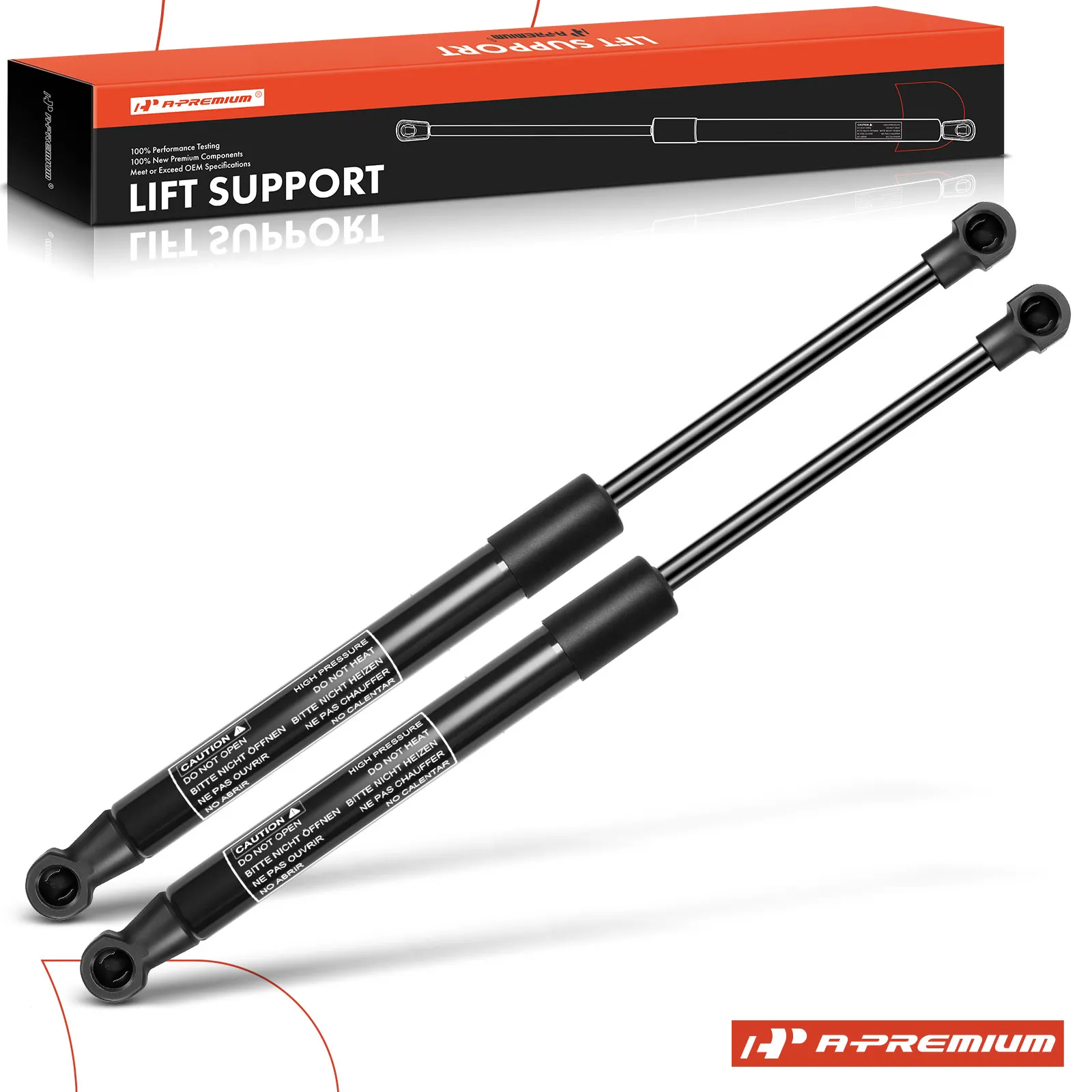 A-Premium 2Pcs Rear Trunk/Hatch Lift Support Shock Struts for Smart Forfour 2016-2018
