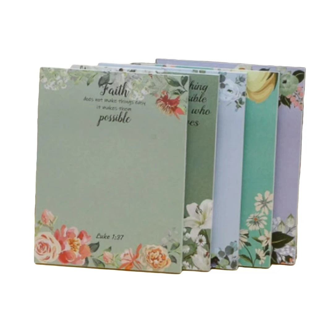 1/12pcs Floral Fresh Style Handwriting Note Paper Stickers Cross-border INS Tearable Post-it Notes for Reminders And Collage
