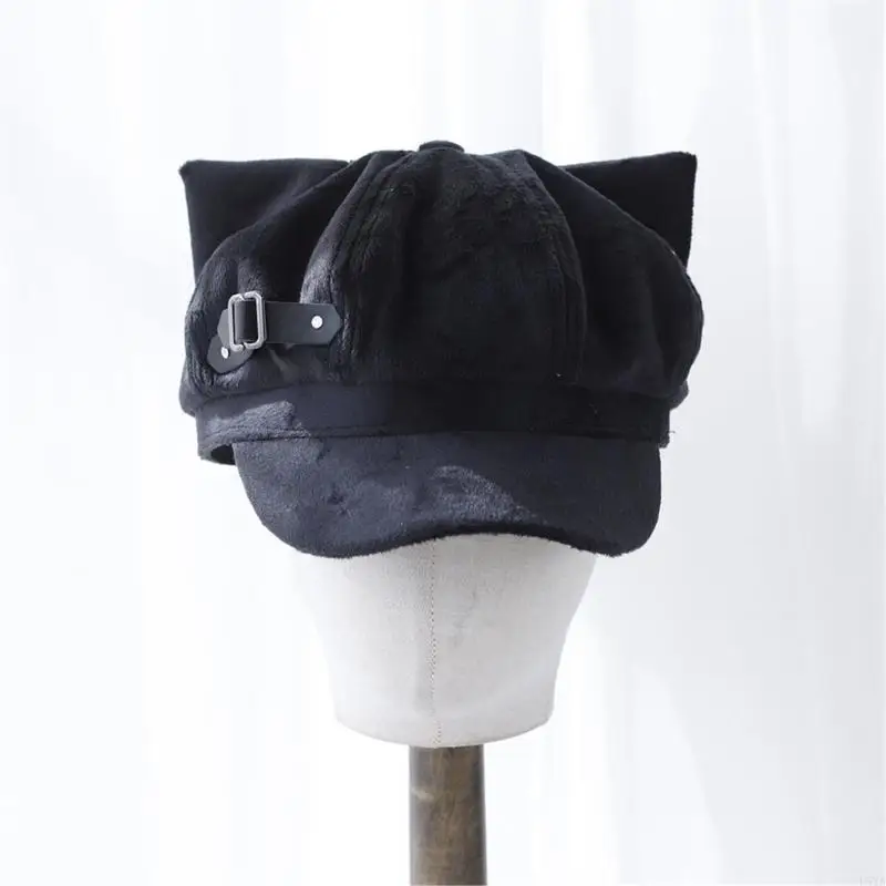 L5YA الجدة قبعة أجرة أنيقة للرجال النساء قبعة الظلام خمر قبعات أجرة للجنسين أغطية الرأس الخريف الشتاء قبعة لارتداء اليومي #2